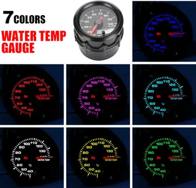 Obrázok produktu pre 2 palce 52 mm tlakomer oleja do auta, ručičkový, 7 farieb, digitálny LED merací prístroj so senzorom