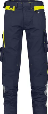 Produktbild von Dassy Warnschutz Stretch-Arbeitshose Canton PESCO41 201126 STANDARD Gr. 48 nachtblau/neongelb