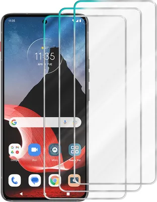 Produktbild von Cadorabo 3x Schutzfolie für Motorola ThinkPhone in KRISTALL KLAR Gehärtetes Tempered Display-Schutzglas Panzerfolie