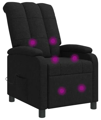Immagine prodotto di Poltrona massaggiante relax, colore nero, rivestita in tessuto