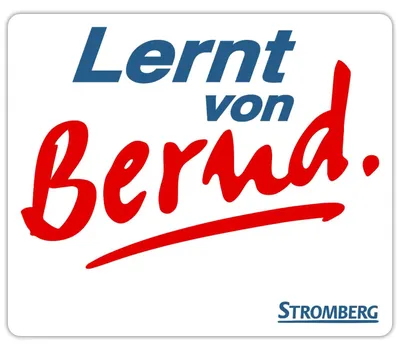Produktbild von Spreadshirt Stromberg Mit Spruch Lernt von Bernd Sticker Aufkleber, 10 x 10 cm, Mattweiß