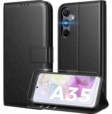 Obrázek produktu pro Pouzdro Samsung Galaxy A35 5G s magnetickým zapínáním a ochranou RFID - černé