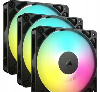 Zdjęcie produktu dla Corsair RS120 ARGB, Wentylator, 12 cm, 420 RPM, 2100 RPM, Czarny