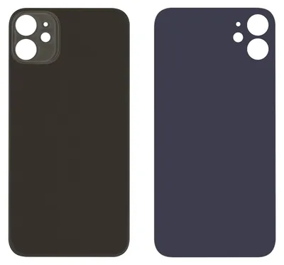 Produktbild von Ersatz Backcover für Apple iPhone 11, Farbe Schwarz