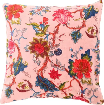 Produktbild von Samt Kissenhülle, Boho Kissenbezug 60x60 cm - Rosa, Baumwolle, Zierkissen, Dekokissen, Sofakissen