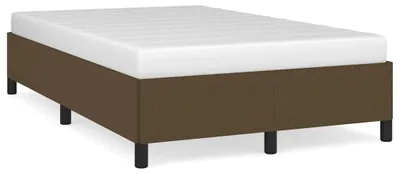 Produktbild von vidaXL Bettgestell ohne Matratze Dunkelbraun 120x190 cm Stoff