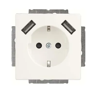 Obrázek produktu pro Busch-Jaeger SCHUKO-2x zásuvka USB 20 EUCB2USB-884 2CKA002011A6277