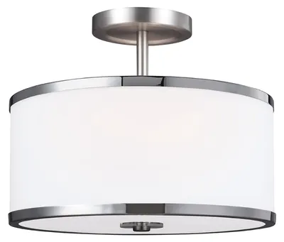Produktbild von Elstead Prospect Park Hängeleuchte E27 2-fach Satin Nickel, Chrom