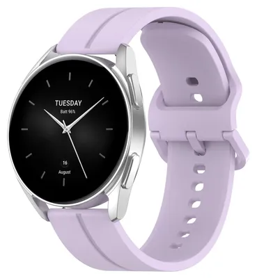 Produktbild von Für Xiaomi Watch 2 Pro hochwertiges Silikon Armband Lila Watch Ersatz Arm Band
