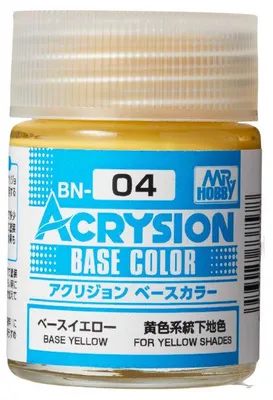 Produktbild von Mr Hobby - Gunze BN-04 - Acrysion Base Color (18 ml) Base Yellow