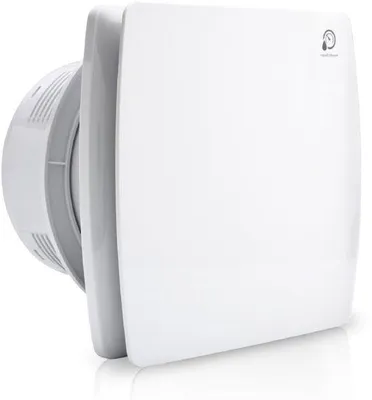 Immagine prodotto di Ventilatore silenzioso per bagno Ø 150 mm con sensore di umidità e timer, bianco