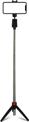 Produktbild von Avizar, Bluetooth-Smartphone-Selfie-Stick mit ausziehbarem Drehstativ, Schwarz