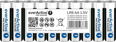 Produktbild von Batterien AA/LR6 everActive Pro Alkaline - Schrumpfverpackung - 10 Stück