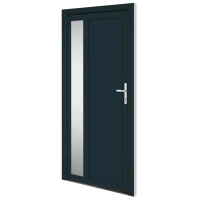 Produktbild von vidaXL Haustür Anthrazit 98x200 cm PVC