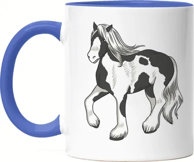 Produktbild von Pferd Tasse Blau Hengst Weihnachten Pferde Reiten Hobbie Pferdeflüsterer Ausritt Pferdeliebhaber Reiterin