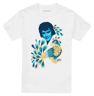 Immagine prodotto di Elvis Presley - Maglietta da uomo/donna unisex TV33640 (XL) (Bianca)