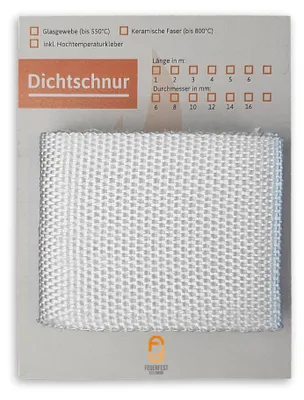 Produktbild von Dichtband flach (Glasgewebe) 100x2mm / 3m
