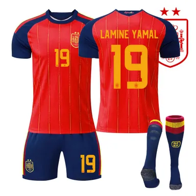 Productafbeelding van #19LAMINE YAMAL WK 2026: Thuisshirt Spanje. Twee sterren. Voor volwassenen en kinderen. MAAT: 26