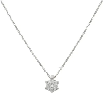 Produktbild von JuwelmaLux Brillant Anhänger mit Kette 750 Weißgold JL30-05-2974