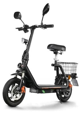 Produktbild von Elektrischer E-Scooter - M5-PRO-E - Mit Sitz - Hinterer Korb - 48V 13Ah Lithium-Akku - 250W bürstenloser Motor - 30 cm Reifen - EEC-zugelassen für EU-Straßenverkehr