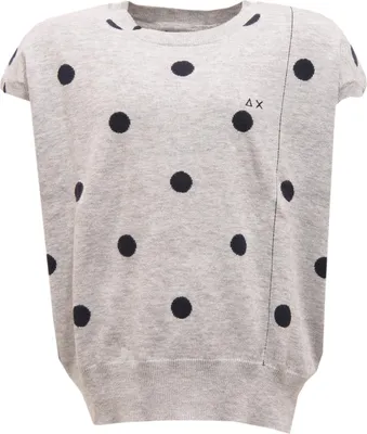 Produktbild von 2164T gilet bimba maglione SUN 68 grigio/blu sweater kid