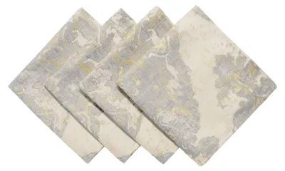 Stoffservietten 4er-Set 45x45 cm Beige Jacquard