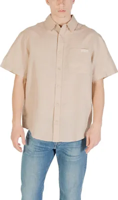Image de Chemise Calvin Klein Jeans pour homme, beige 486223 : Taille - L Taille : L