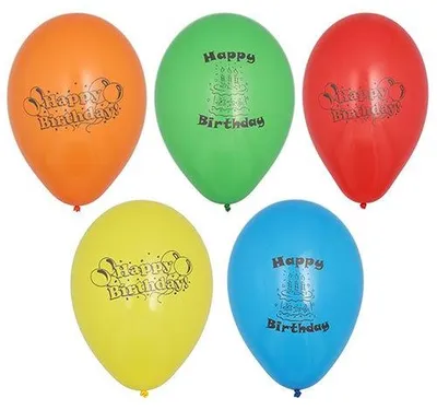 Produktbild von Papstar Geburtstagsluftballons Ø 22 cm farbig sortiert "Happy Birthday", 150 Stück