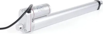 Zdjęcie produktu dla Napęd liniowy – elektryczny silnik liniowy do otwierania bram – skok 300 mm – 12 V DC – stop aluminium – srebrny
