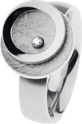 Produktbild von Ernstes Design Damen Ring, schlichtes und zeitloses Schmuckstück in Silberfarben