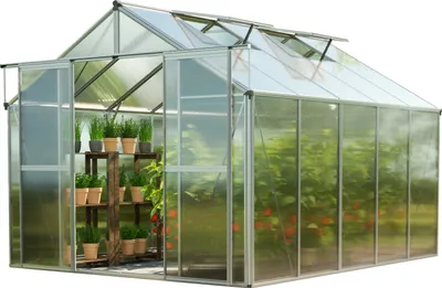 Zdjęcie produktu dla GFP szklarnia Topas 5 rama aluminiowa 225x322 cm - płytami poliwęglanowymi ok. 6 mm