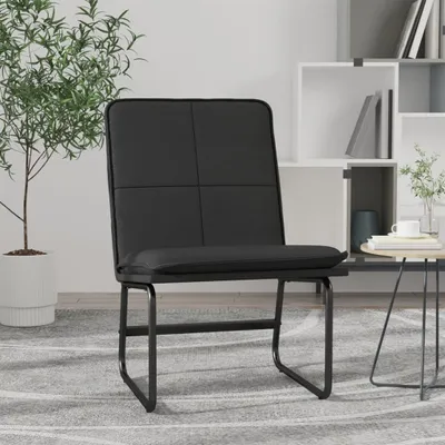 Produktbild von The Living Store Loungesessel Schwarz 54x75x76 cm Kunstleder