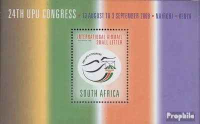 Produktbild von Briefmarken Südafrika 2007 Mi Block111 (kompl.Ausg.) postfrisch Kongress Weltpostverein