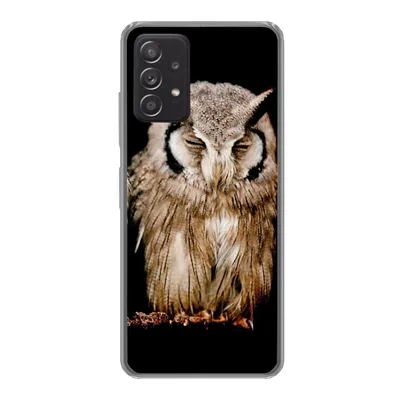 Produktbild von MuchoWow® Handyhülle Schutzhülle Hülle für Samsung Galaxy A53 5G Eule - Vogel - Schwarz Silikon Softcase Handy Hülle - Schutzabdeckung