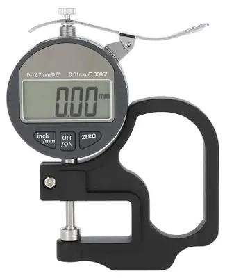 Digitaler Dickenmesser 0–12,7 mm, LCD, 0,01 mm Genauigkeit