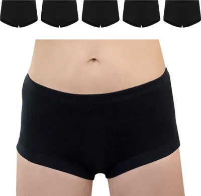Produktbild von SES Taillenslip Damen 5er Pack 56 aus 100% Baumwolle schwarz/Feinripp Unterhosen Damen Hohe Taille, hoher Leibhöhe und sanften Bündchen/Damen Taillenslip mit hohem Komfort