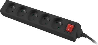 Produktbild von Lanberg PS1-05E-0150-BK, 1,5 m, Drinnen, Typ E, Gerade, IP20, Überlastschutz