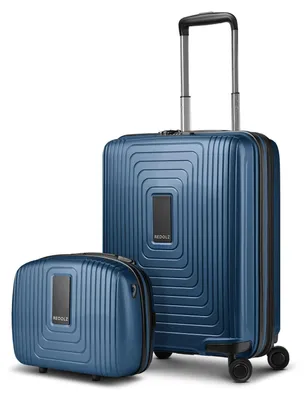 Immagine prodotto di REDOLZ carrello beauty case Essentials 14 Trolley Set 2 pezzi ( S Exp. + Beauty Case ) Dark Blue Metallic blu scuro