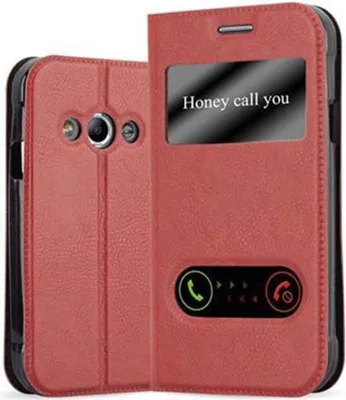 Produktbild von Cadorabo Schutzhülle für Samsung Galaxy XCover 3 Hülle in Rot Handyhülle Book Case Cover Etui