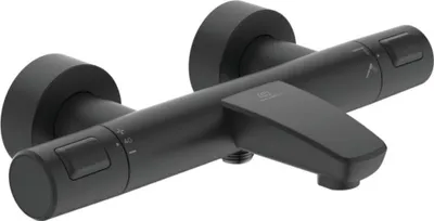 Produktbild von Ideal Standard Badethermostat Ceratherm T25 Aufputz, Ausladung 161mm A7544XG Schwarz (Silk Black)