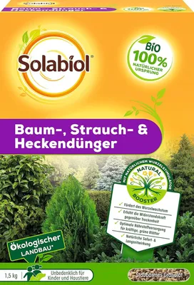 Produktbild von Gehölzdünger Solabiol Baum-,Strauch & Heckendünger Granulat 1,5 kg