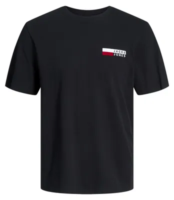 Image de T-shirt Jack & Jones PLUS, modèle JJECORP, col rond, manches courtes, collection NOOS PLS