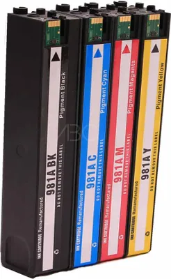 Produktbild von Kompatibel Set 4x Druckerpatrone für HP 981X Pagewide 556xh 586z von ABC