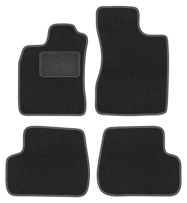 Produktbild von Velours-Fußmatten für Renault Twingo I 1993-2006 (Schrägheck) – 4-tlg, Graphit, passgenau – Wielganizator LUX