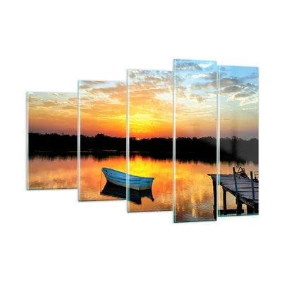 Produktbild von Bilder auf glas - Landschaft Sommer Meer - 150x100cm - Glasbilder - Wandbilder - Kunstdruck - zum Aufhängen bereit - Wanddekoration aus Glas - Glas Bilder - Wandbild auf Glas - GEG150x100-3167