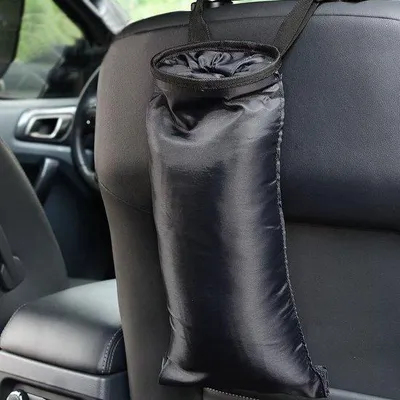 Obrázek produktu pro Autopytle na odpadky na opěrky hlavy a autokoše, černé, univerzální