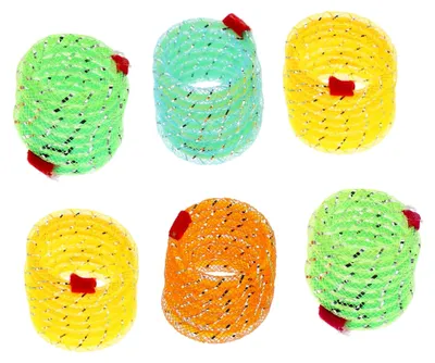 Produktbild von 6 Stück Katzenfeder-Spielzeug Interaktive Katzenfänger Mit Bunten Spiralfedern Für Aktives Katzenspielzeug