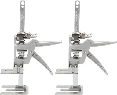 Zdjęcie produktu dla Aopunly 2x ręczny podnośnik do płyt gipsowo-kartonowych, podnośnik do szafek, do 150 kg, regulowany w zakresie 0–14,5 cm