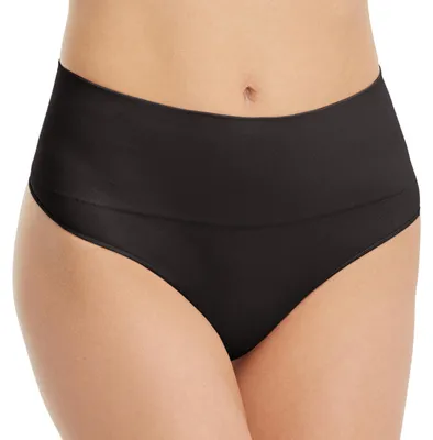 Produktbild von Spanx Shapewear für Damen Everyday Shaping Tummy Control Höschen String, Schwarz