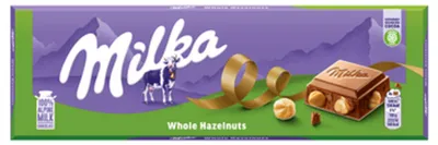 Zdjęcie produktu dla Milka Czekolada Mleczna Z Całymi Orzechami Laskowymi 250 G